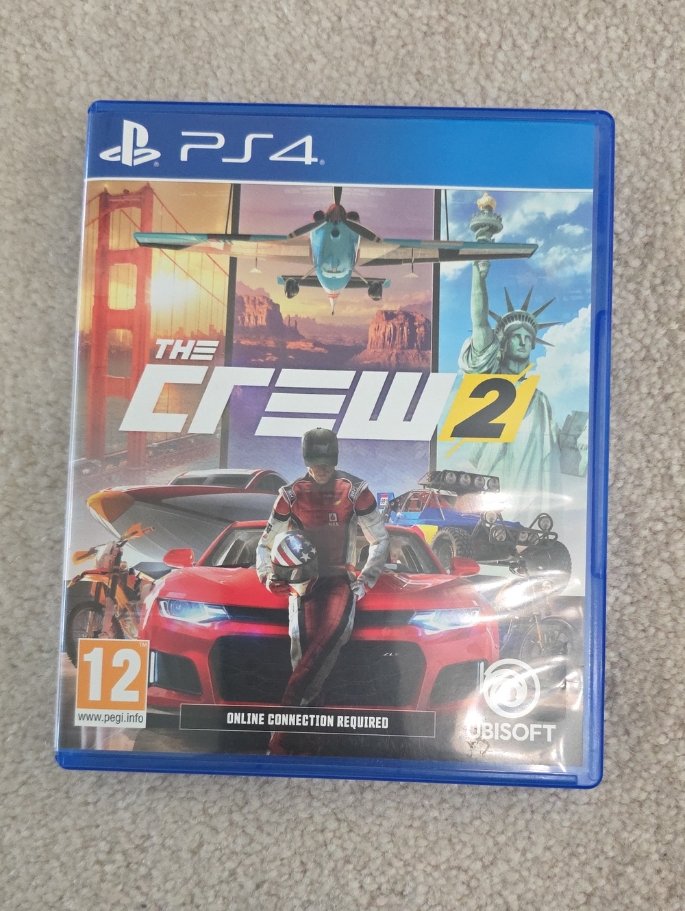Sony PS4 The Crew 2 Racing Game - Blue Case